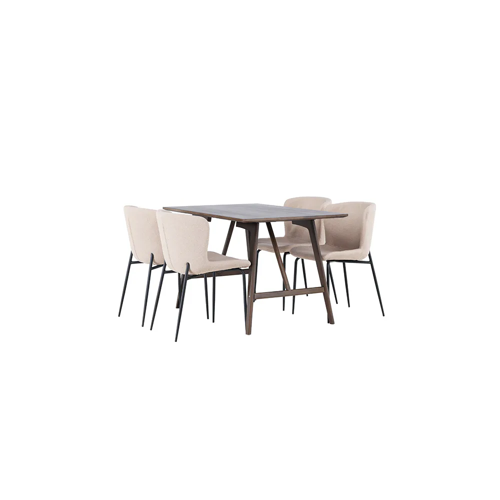 Matgrupp Venture Home Kaseidon med 4 st Modesto stolar