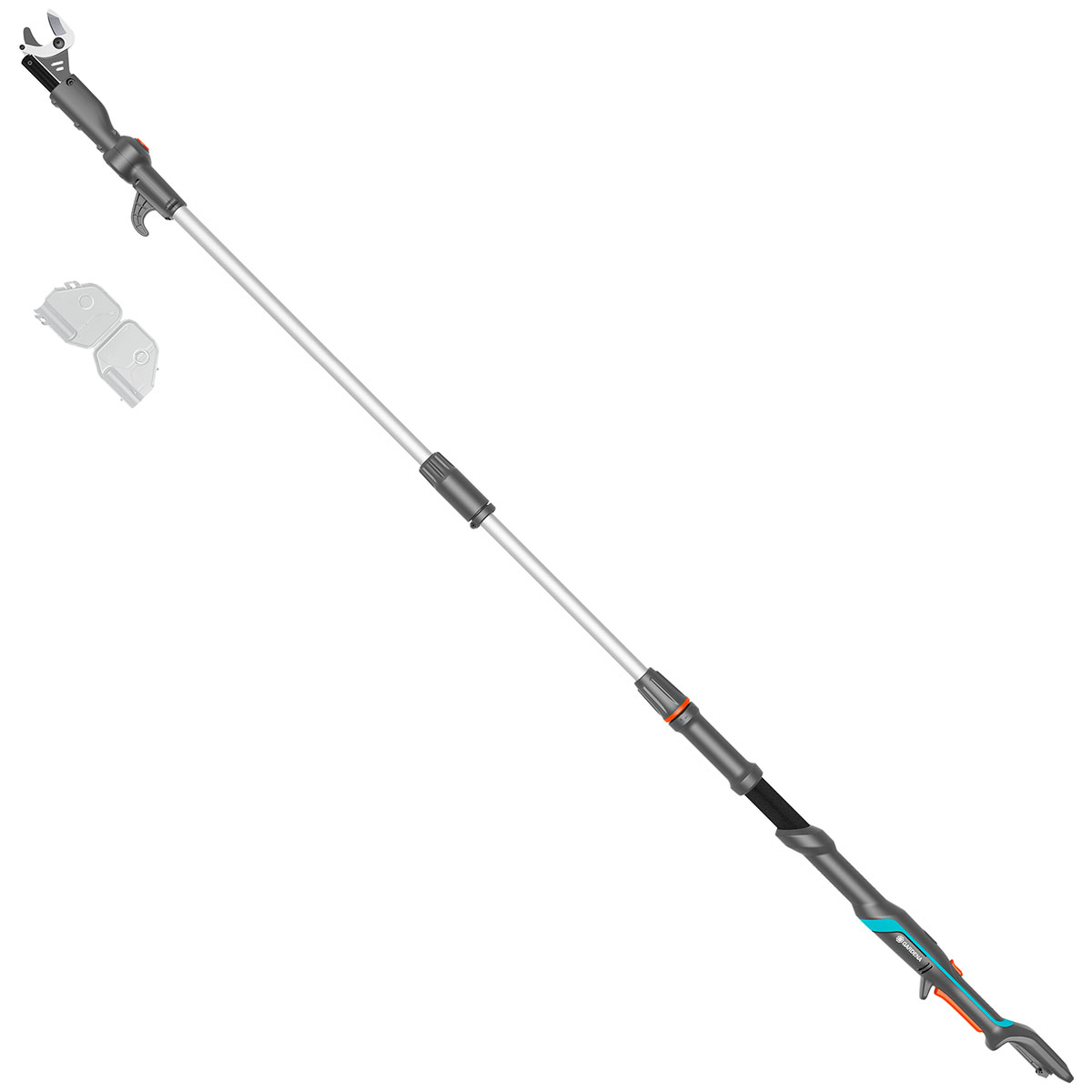 Teleskopisk Stångsax Gardena HighCut 250 Batteri P4A utan Batteri och Laddare