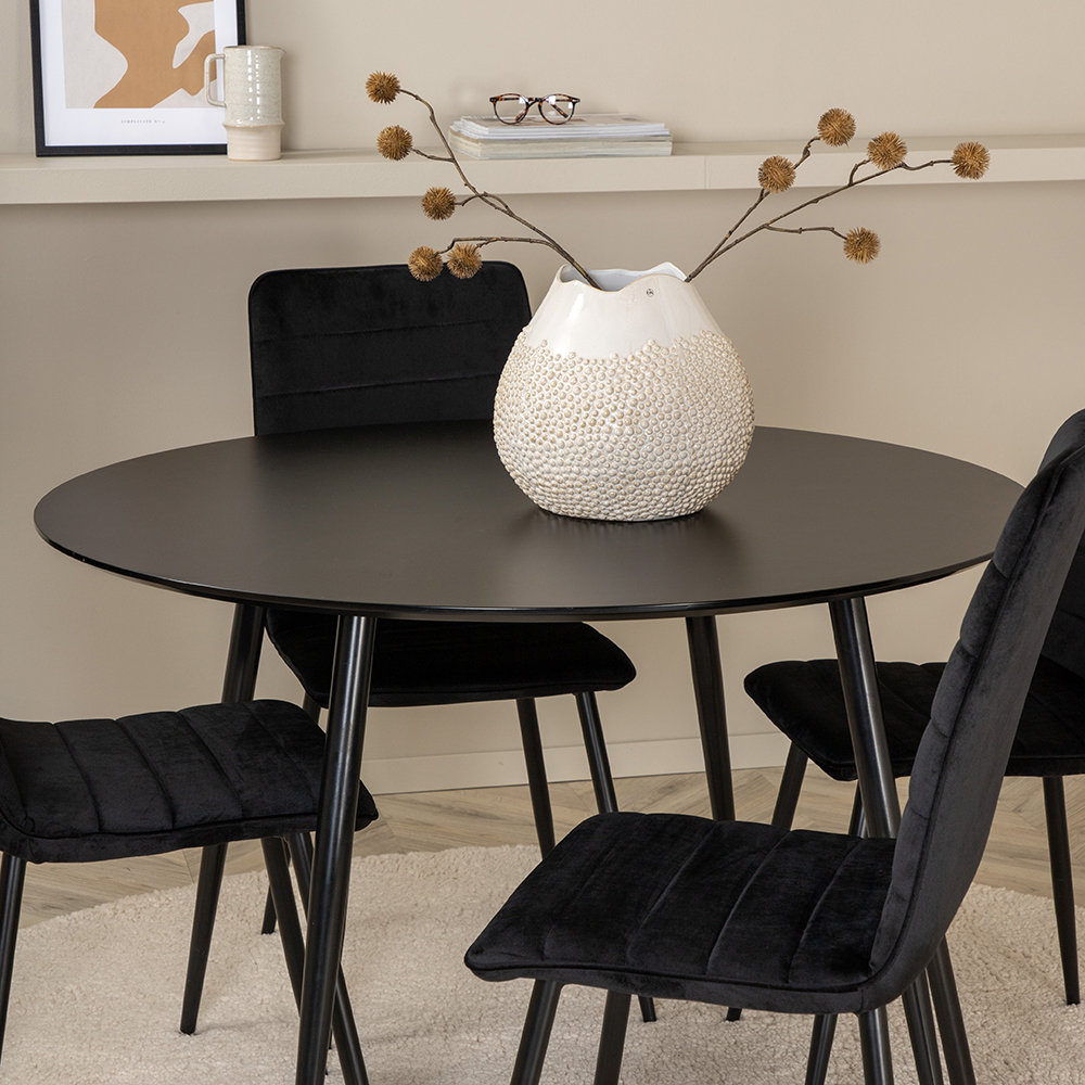 Matgrupp Venture Home Silvia med 4 Walerina Stolar Sammet