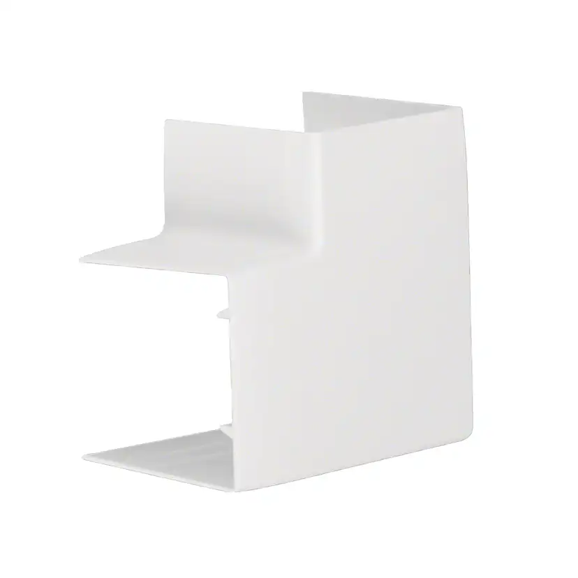 L-Vinkel till Matarkanal Hager Flexibel LF/LFH 60 x 60 mm Halogenfri Vit RAL 9016