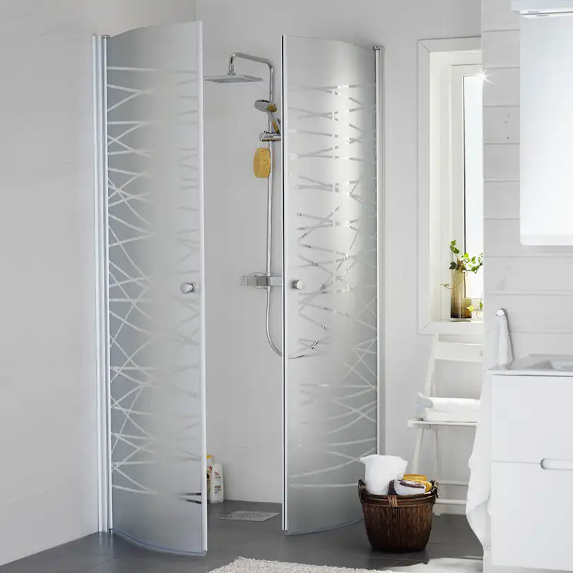 Duschhörn Hafa Igloo Round Stripe Silver