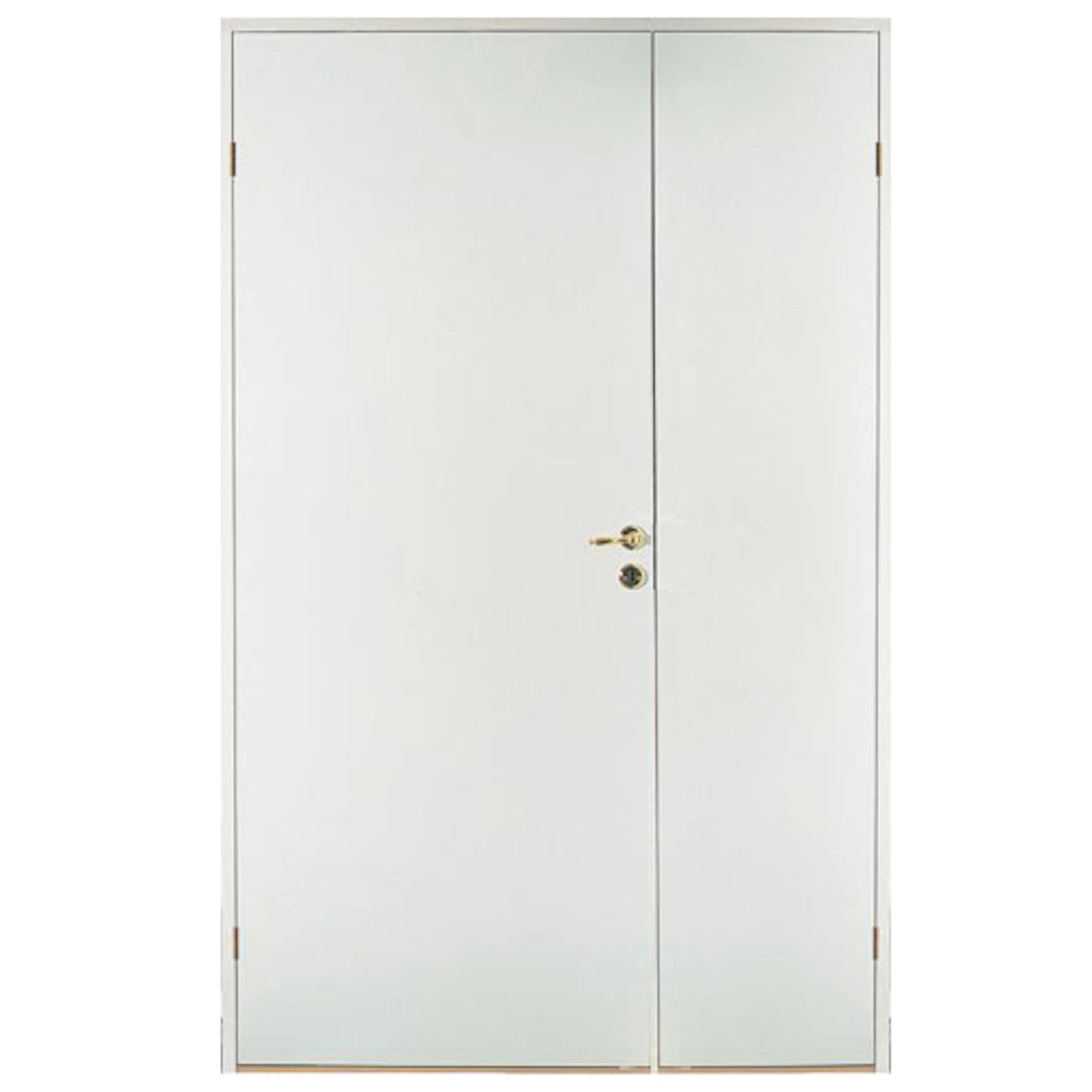 Parinnerdörr Lättdörr Vit Slät B:130 cm H:210 cm Bredd 130 cm,  Höjd 210 cm