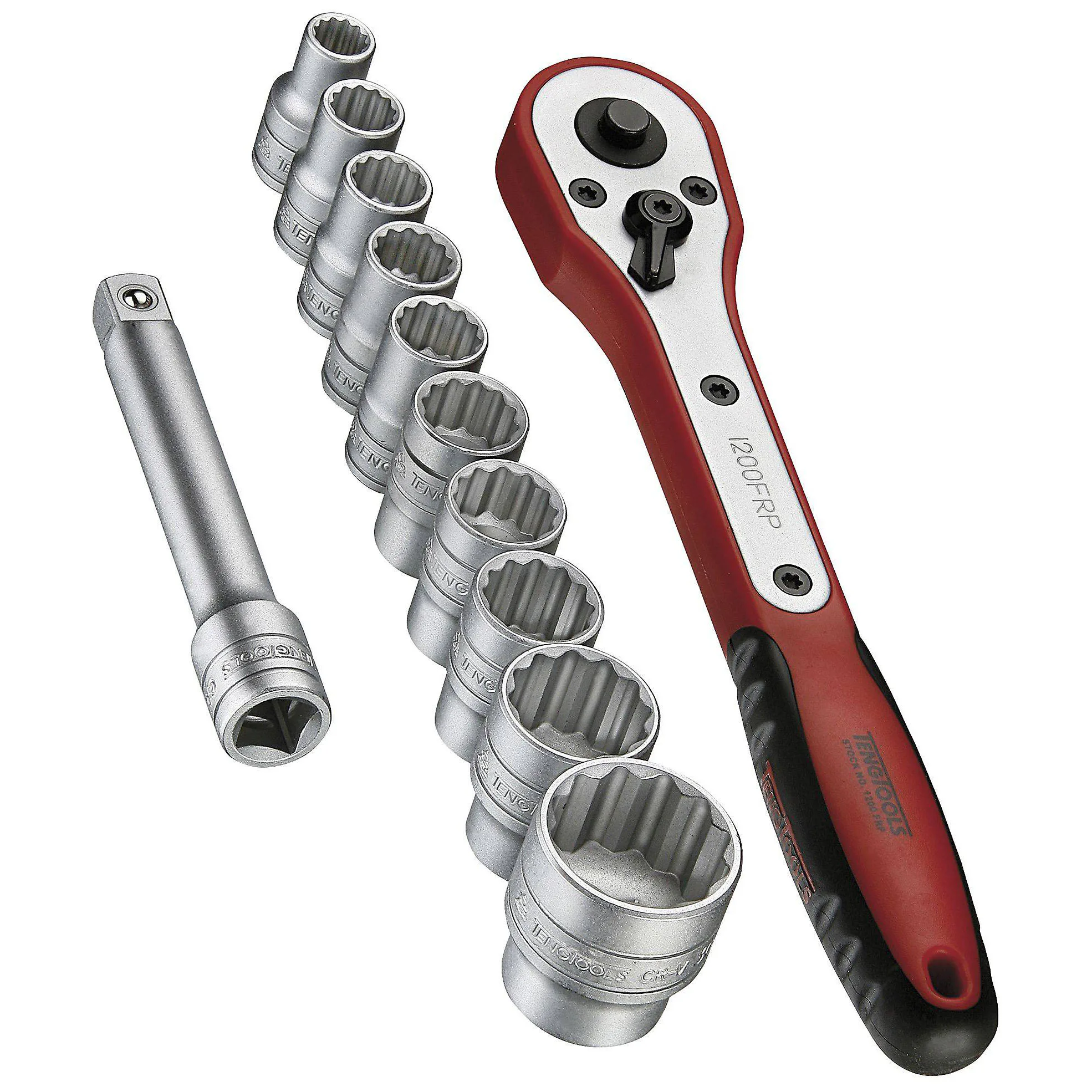 Hylsnyckelsats med 1/4 tum fyrkantsfäste Teng Tools M1413N1