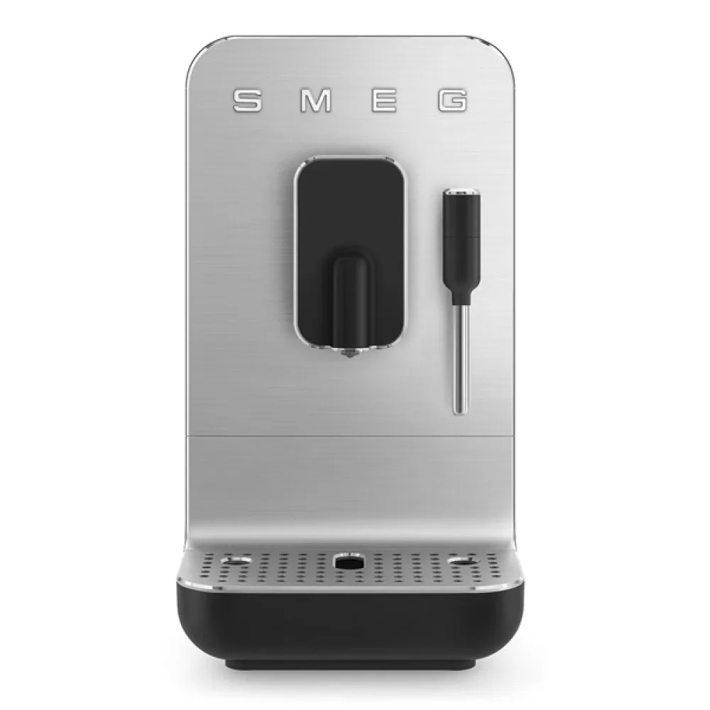 Espressomaskin Smeg BCC12BLMEU Compact Design med Inbyggd Kaffekvarn