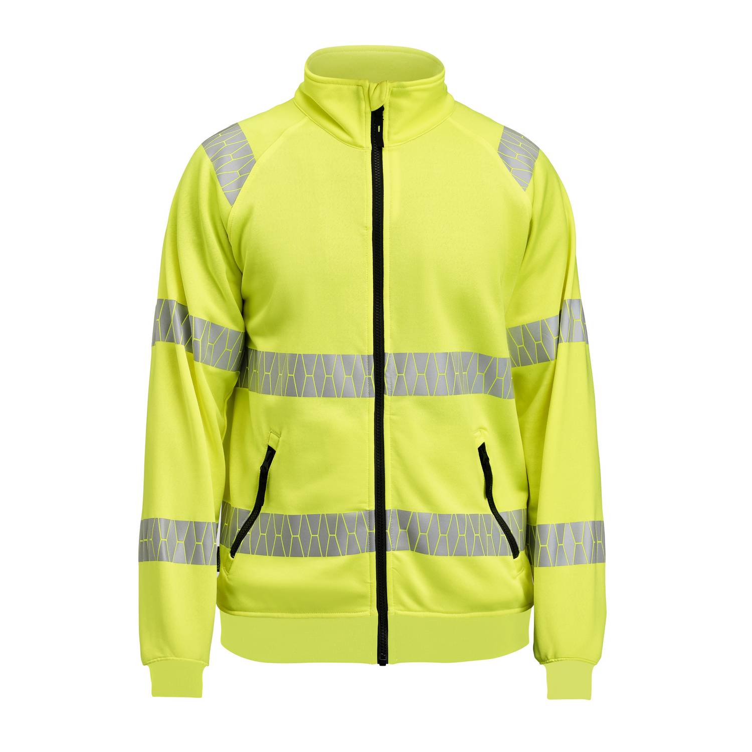 Sweatshirt Jobman Hel-Zip Varsel HV Gul