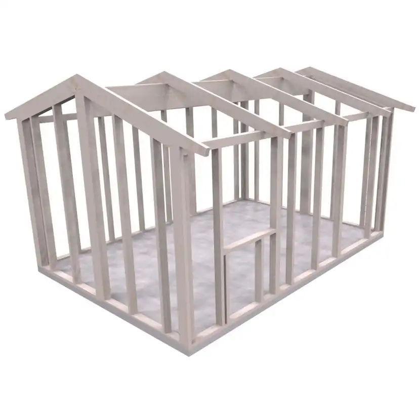 Friggebodsstomme Byggstommar 16 grader 4500x3190 mm Färdiga Sektioner