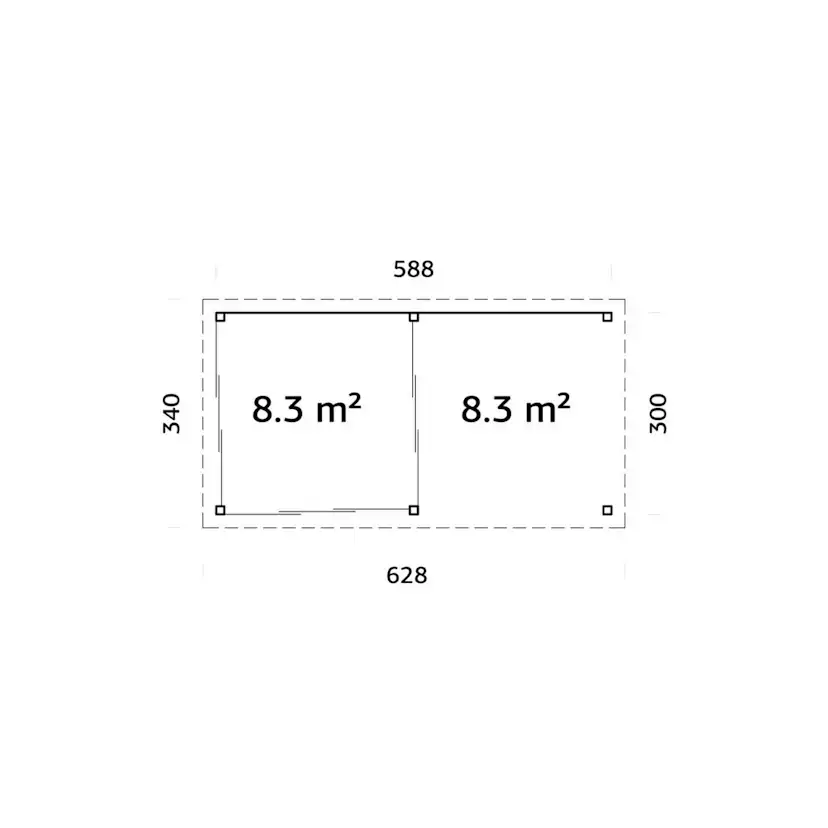 Uterum Palmako Lenna 16,6 m2 Set 406 Slide