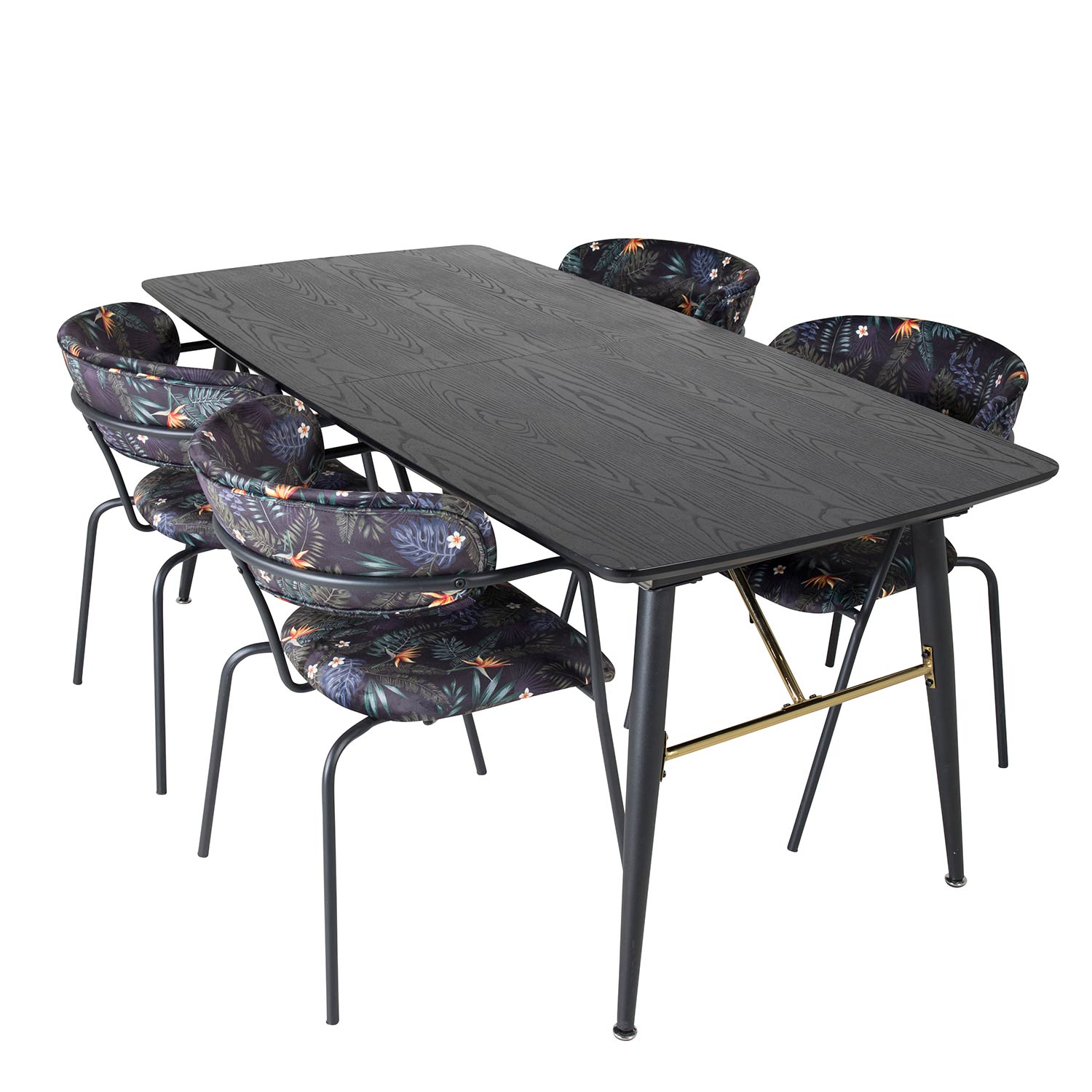 Matgrupp Venture Home Guld med 4 Aris Stolar