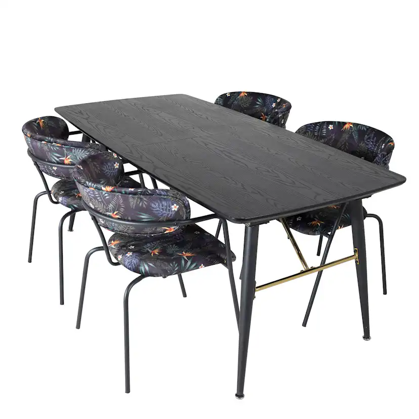 Matgrupp Venture Home Guld med 4 Aris Stolar