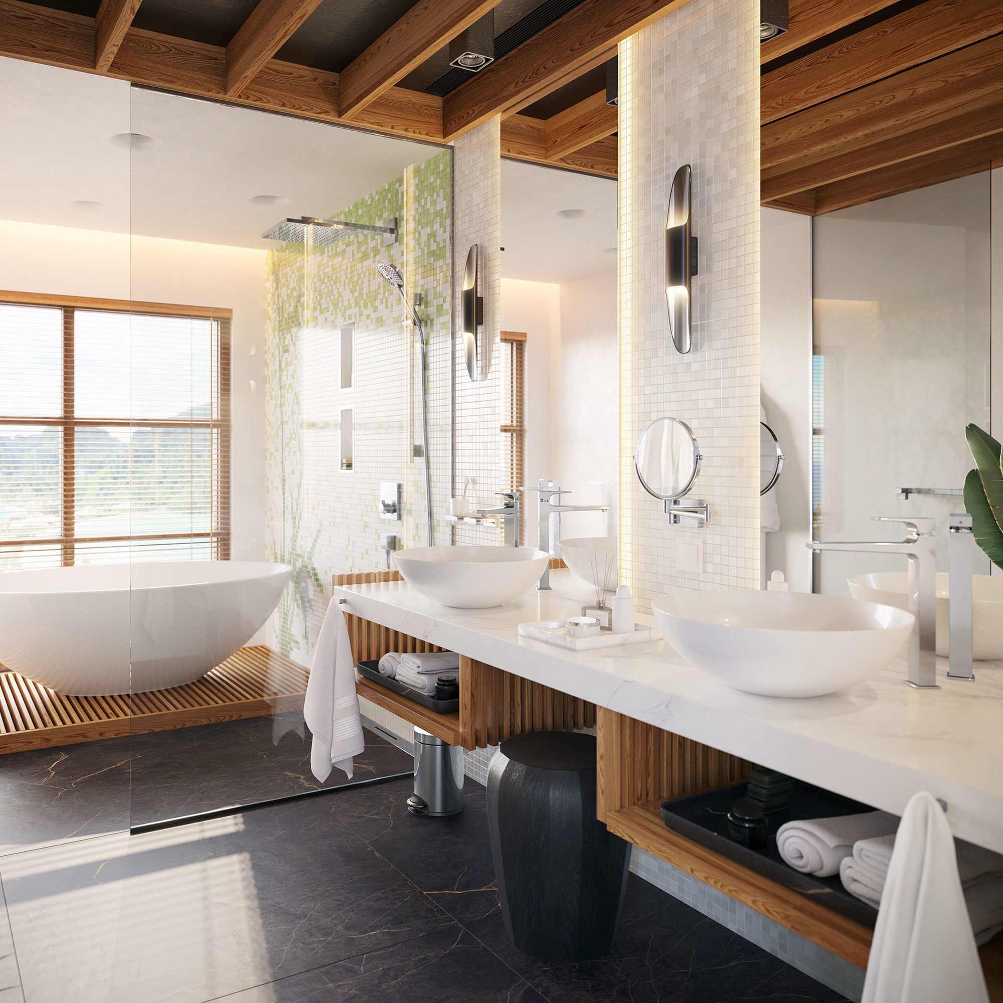 Rakspegel Hansgrohe AddStoris