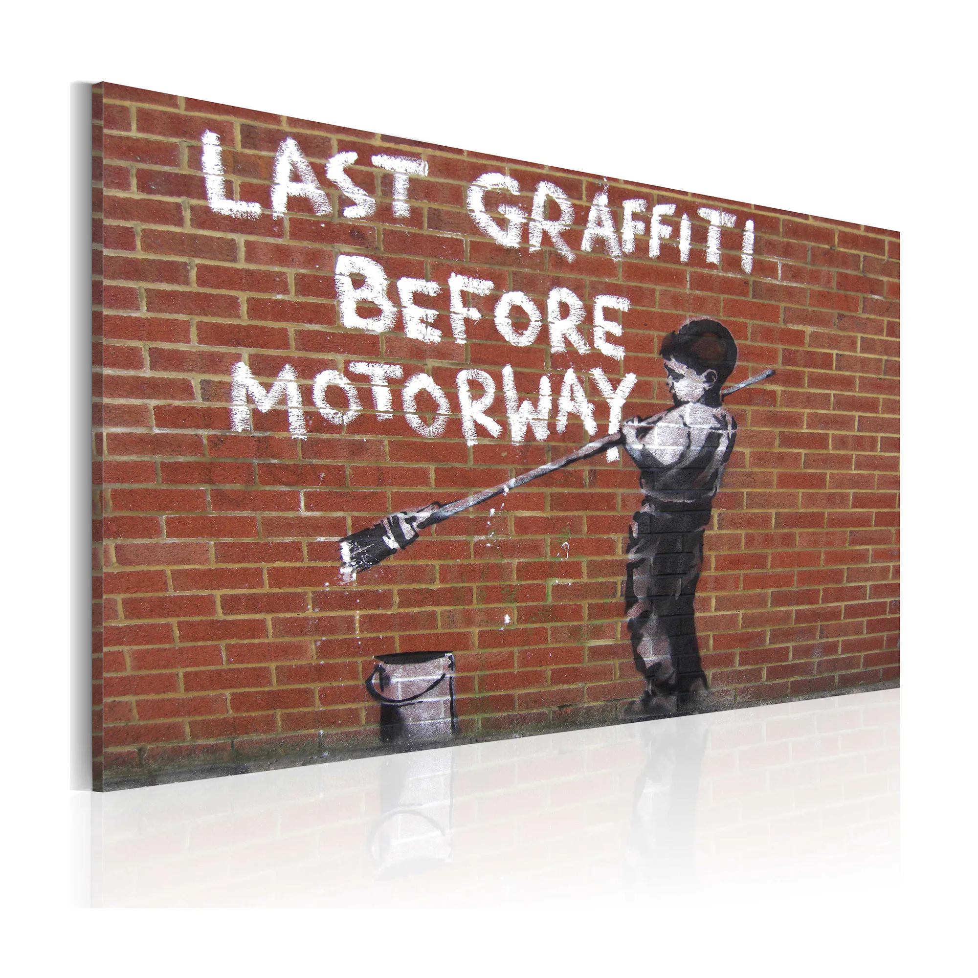 Tavla Arkiio Last Graffiti Before Motorway Banksy 60x40