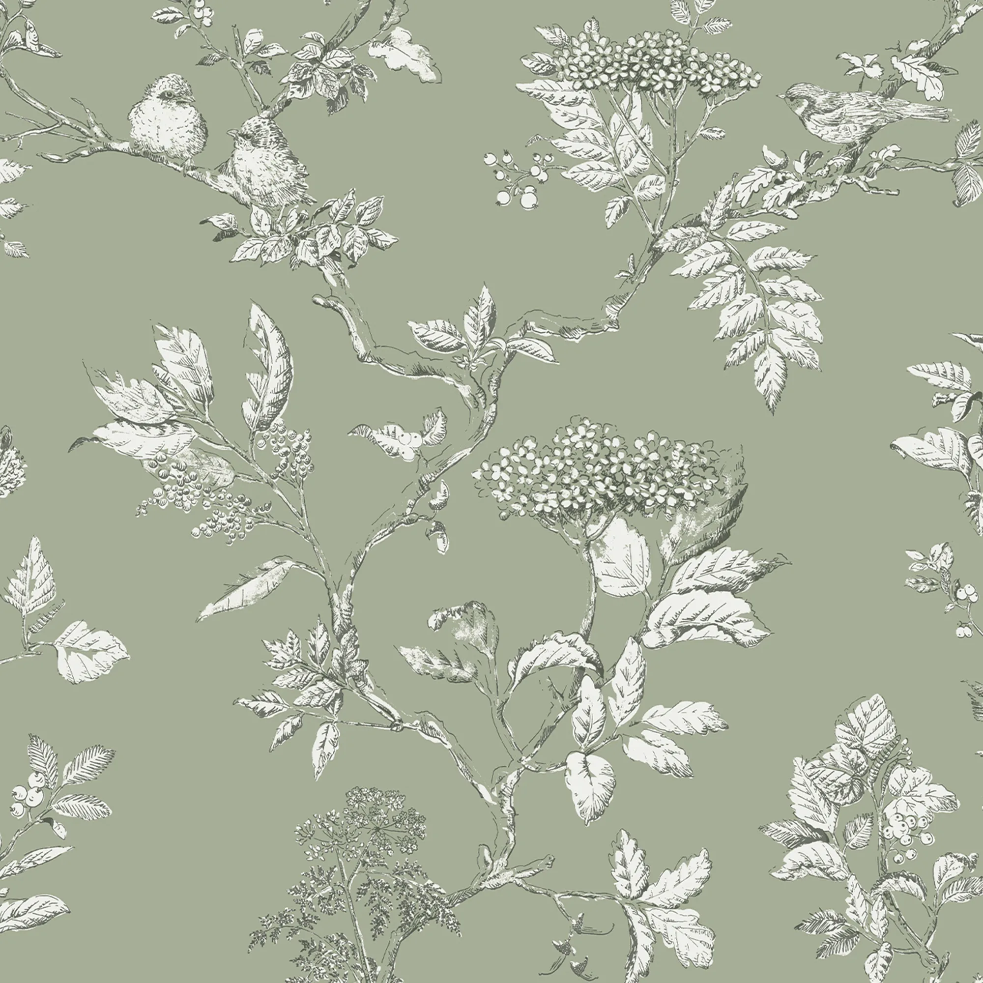Tapet Laura Ashley Elderwood Sage