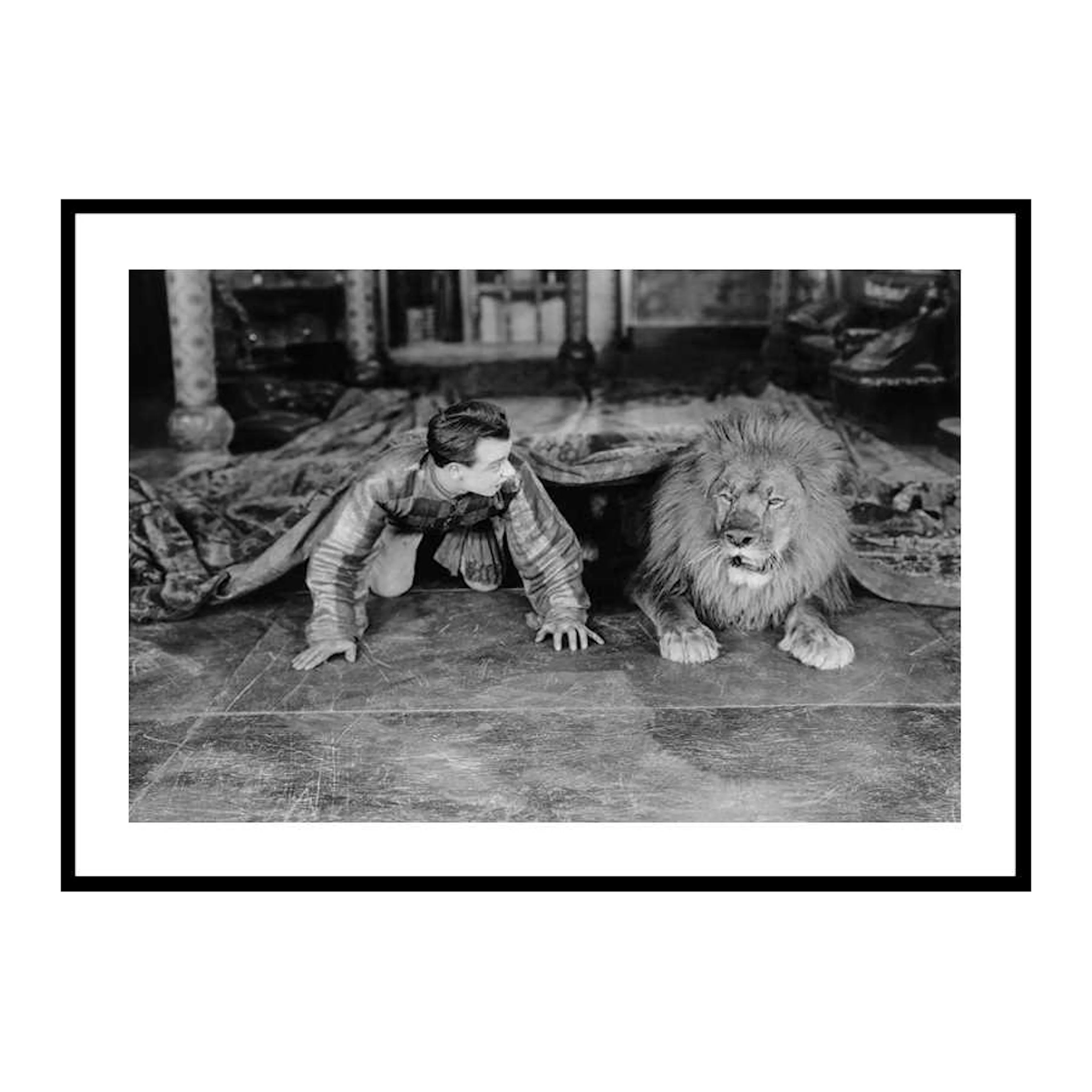 Man And Lion 30x40 cm
