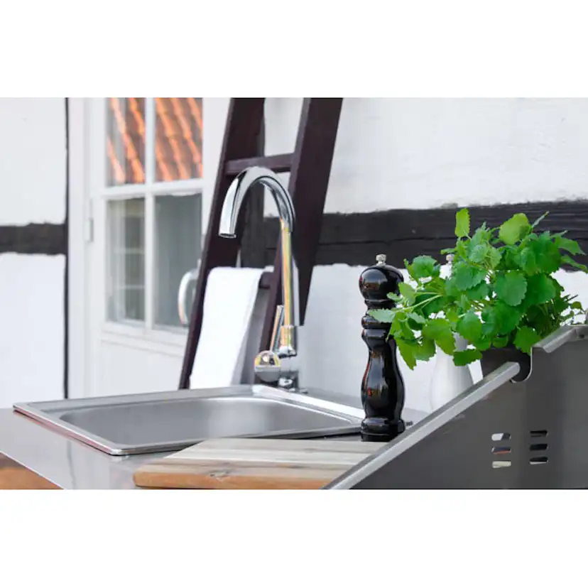 Diskbänk Myoutdoorkitchen Classic Line Stainless 304SS Med Förvaringsskåp