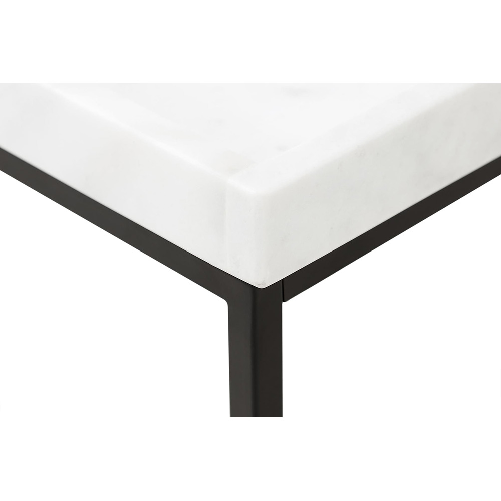Kungshult Sidobord 60 cm Vit/Svart