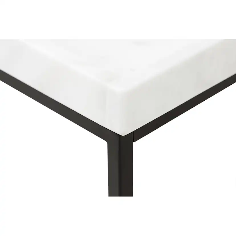 Kungshult Sidobord 60 cm Vit/Svart