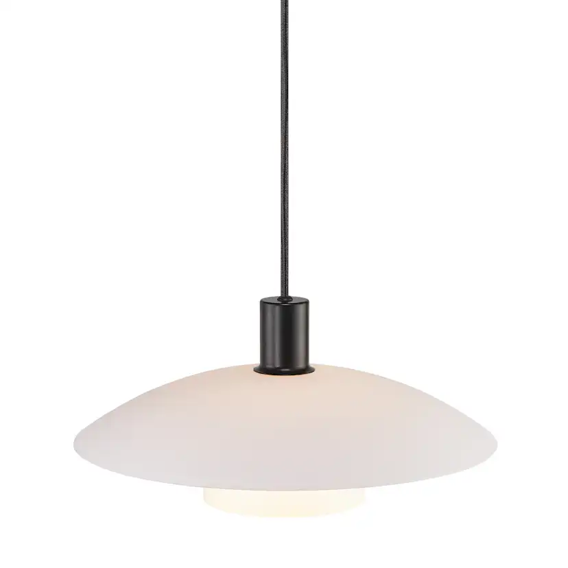 Taklampa Nordlux Verona Svart Glas Pendel E27 Takbelysning