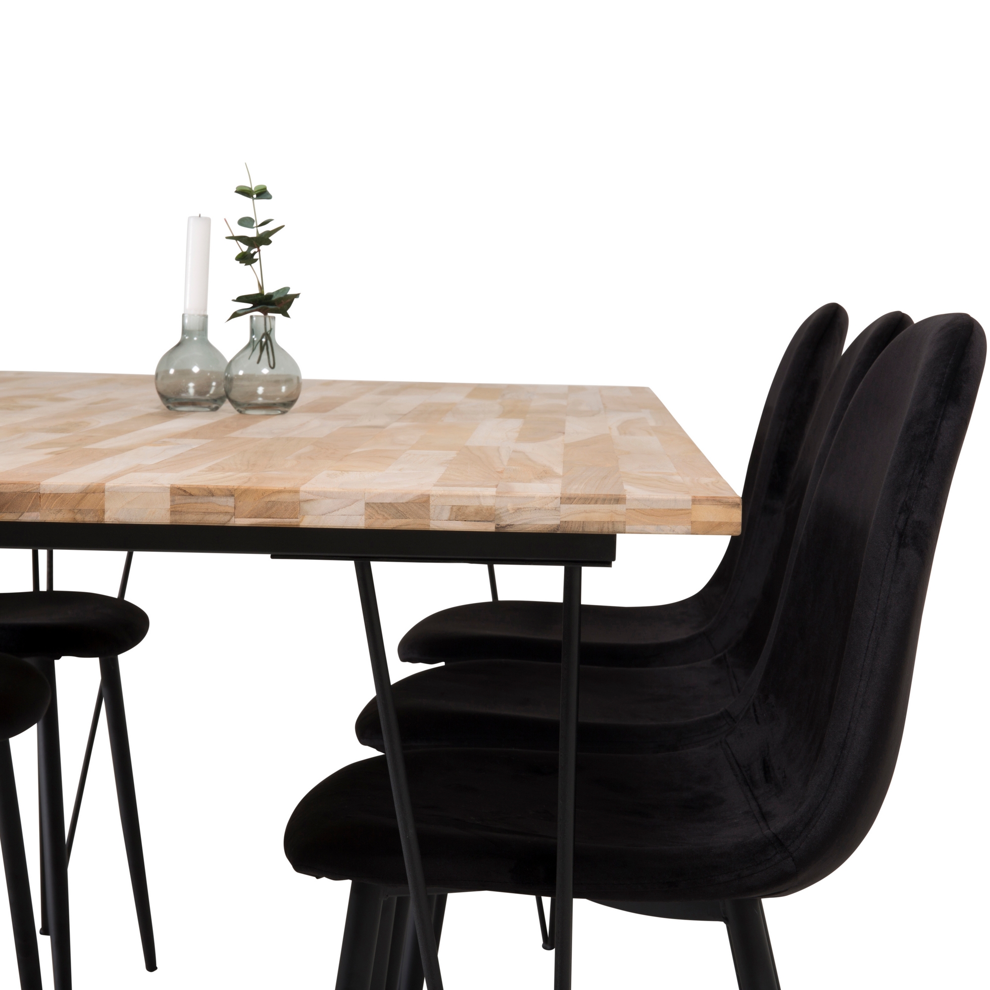 Matgrupp Venture Home Bim med 6 Pobbie Stolar Sammet