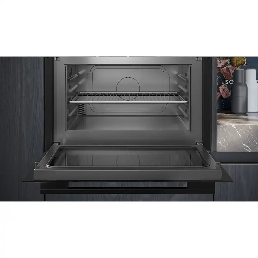 Ugn och Mikro Siemens iQ700 HM736G1B1 + CE732GXB1 Kombiugn Med Mikro För Inbyggnad Svart