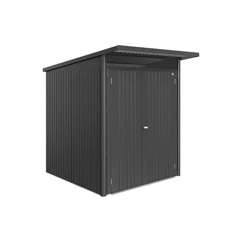 Redskapsbod Biohort Avantgarde Eco A1 Metallic Mörkgrå Dubbeldörr