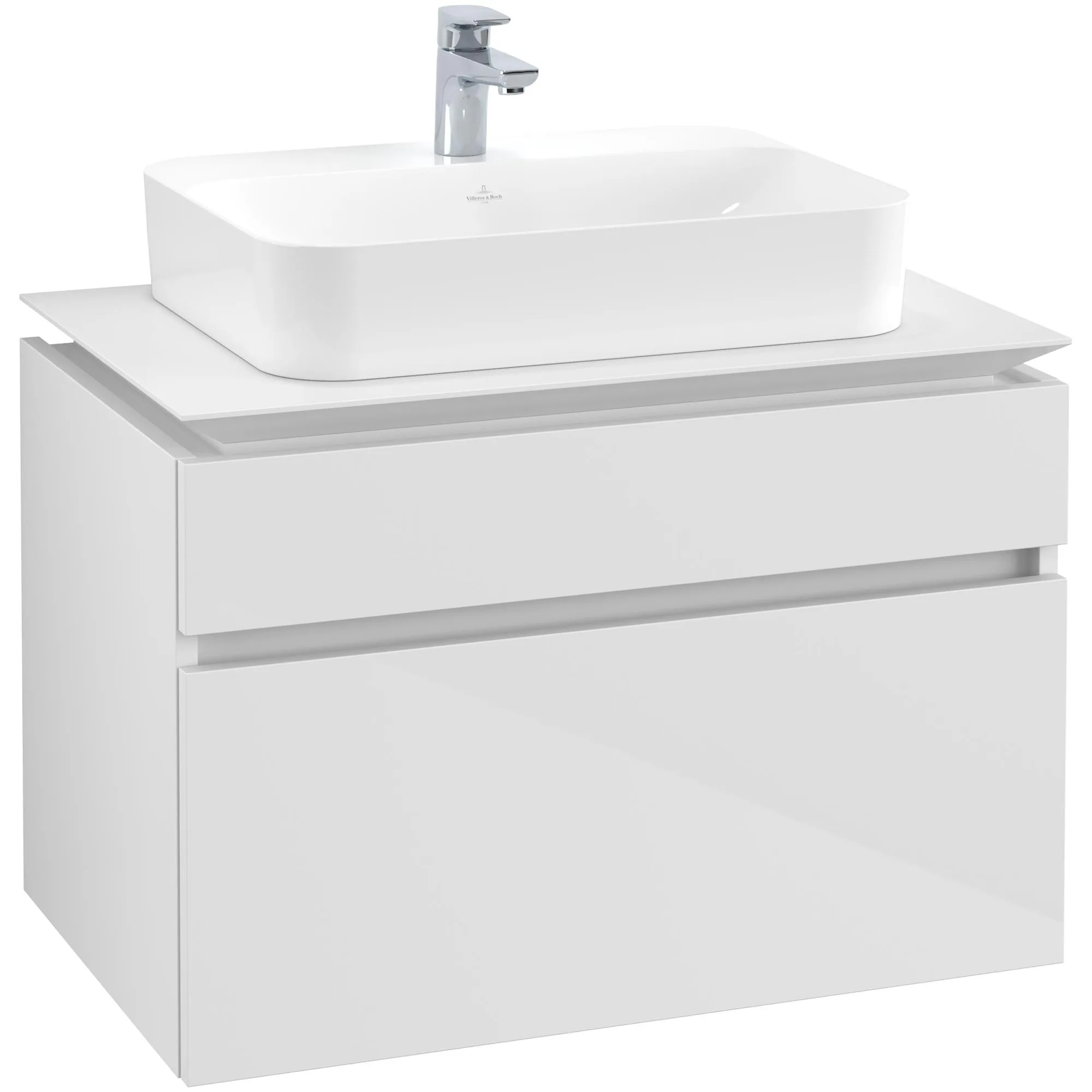 Tvättställsskåp Villeroy & Boch Legato med 2 Lådor för Ytmonterat Tvättställ från Finion & Memento