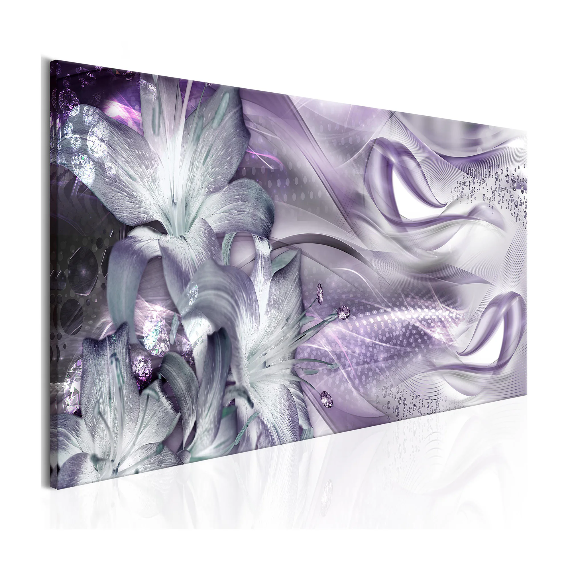 Tavla Arkiio Lilies And Waves Pale Violet