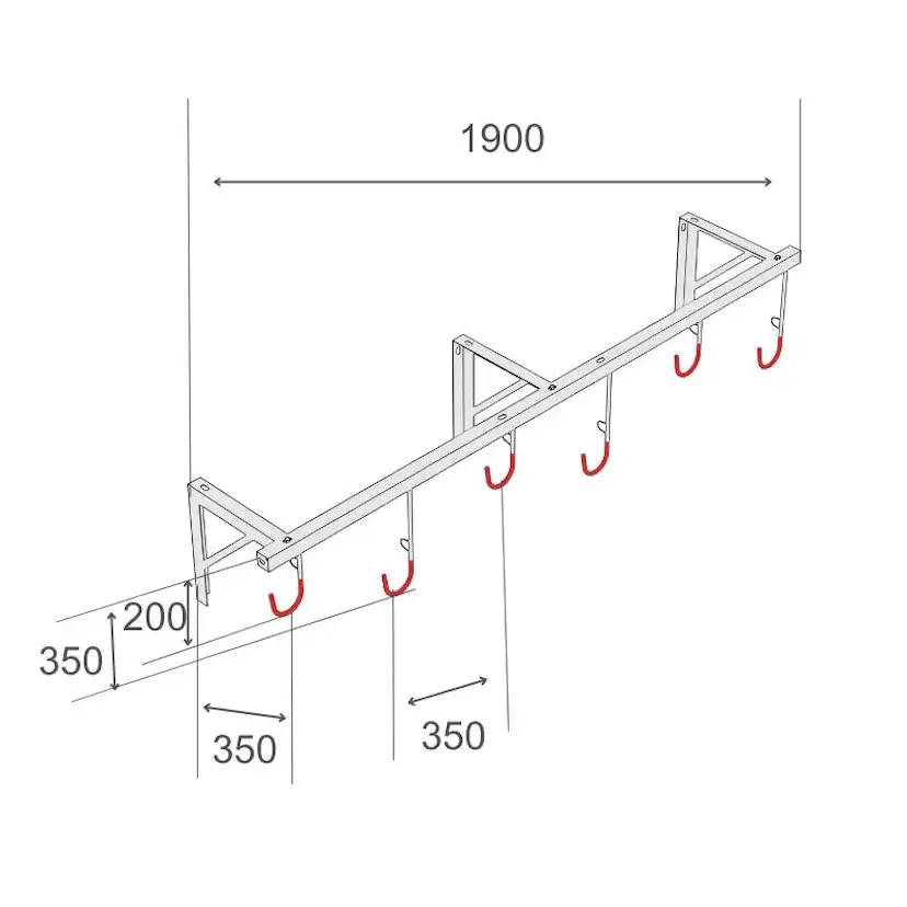 Cykelhängare R&R Solutions H1 Väggmonterad