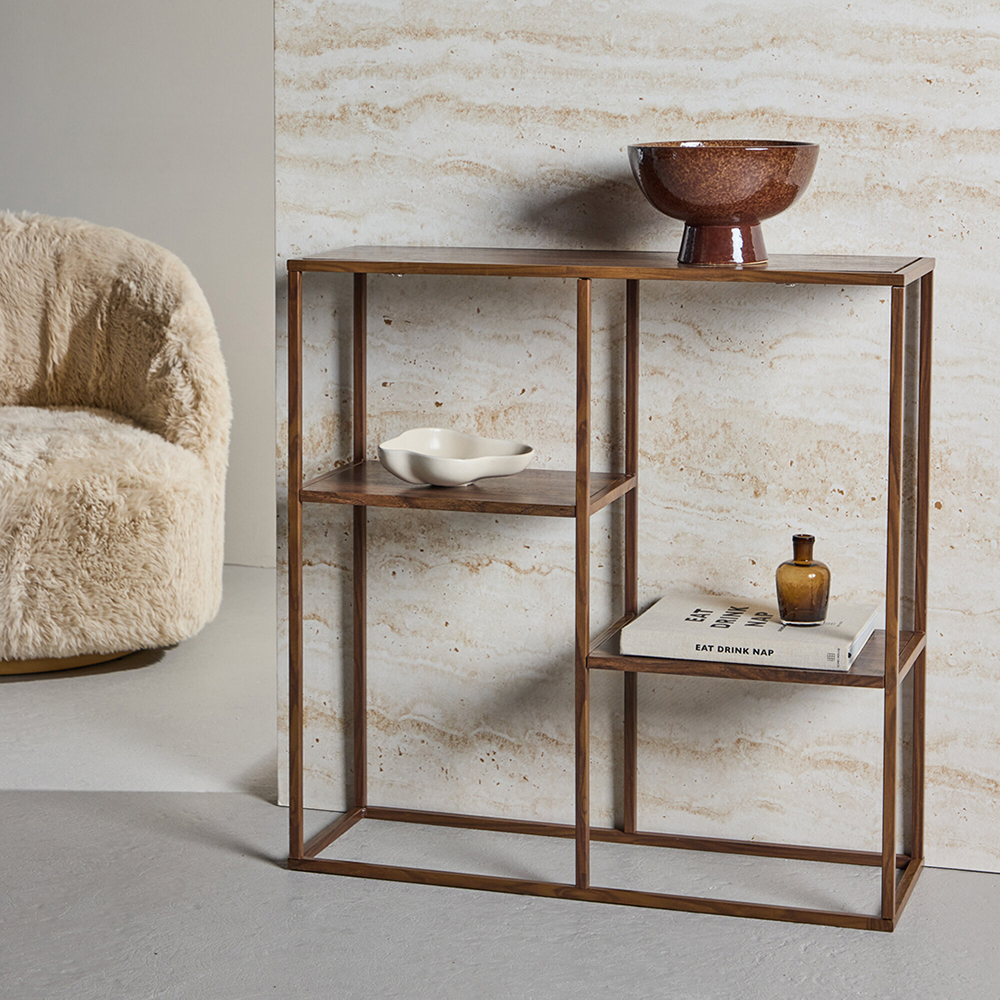 Avlastningsbord Venture Home Staal med Öppet Hyllsystem