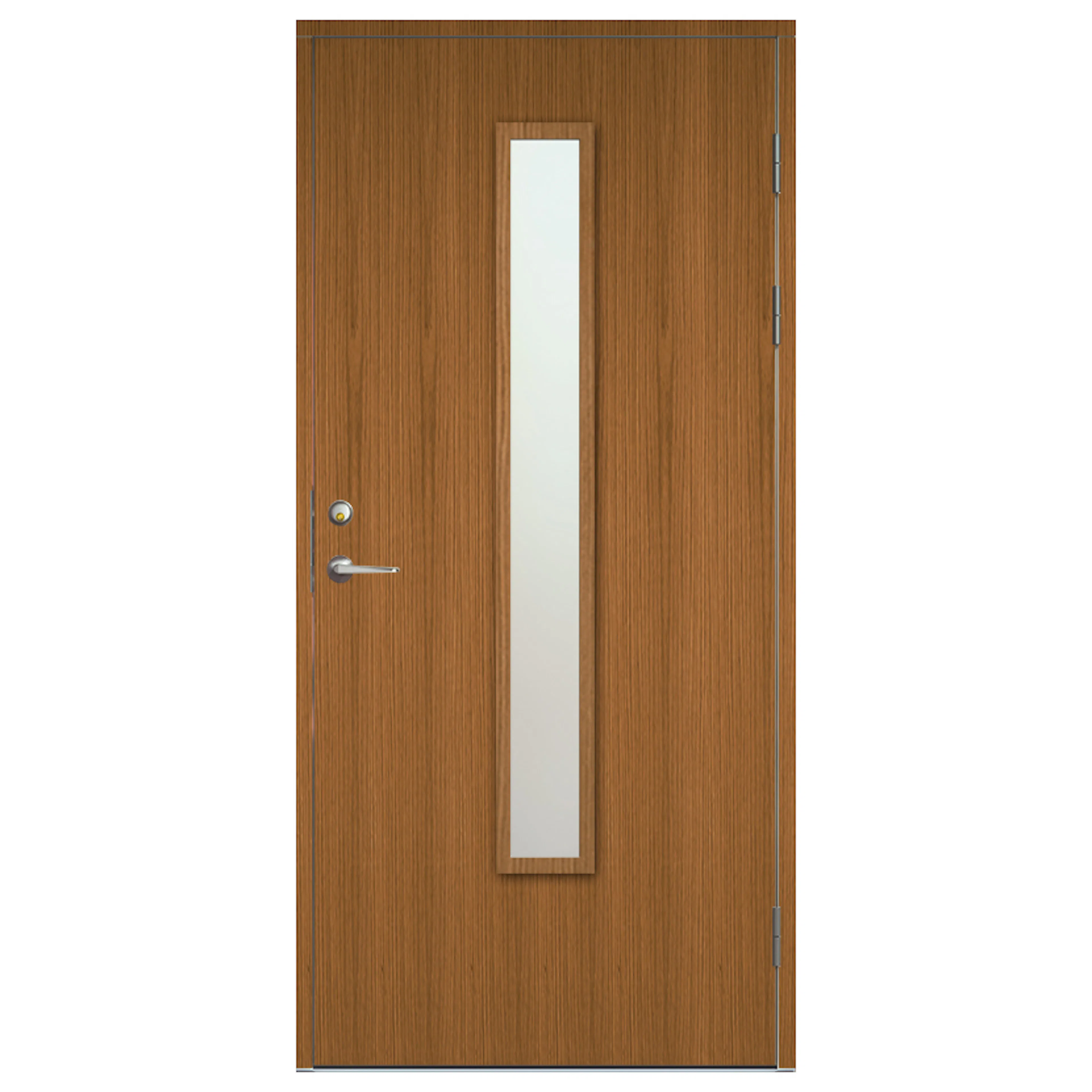 Ytterdörr SnickarPer 502G Teak Klarglas