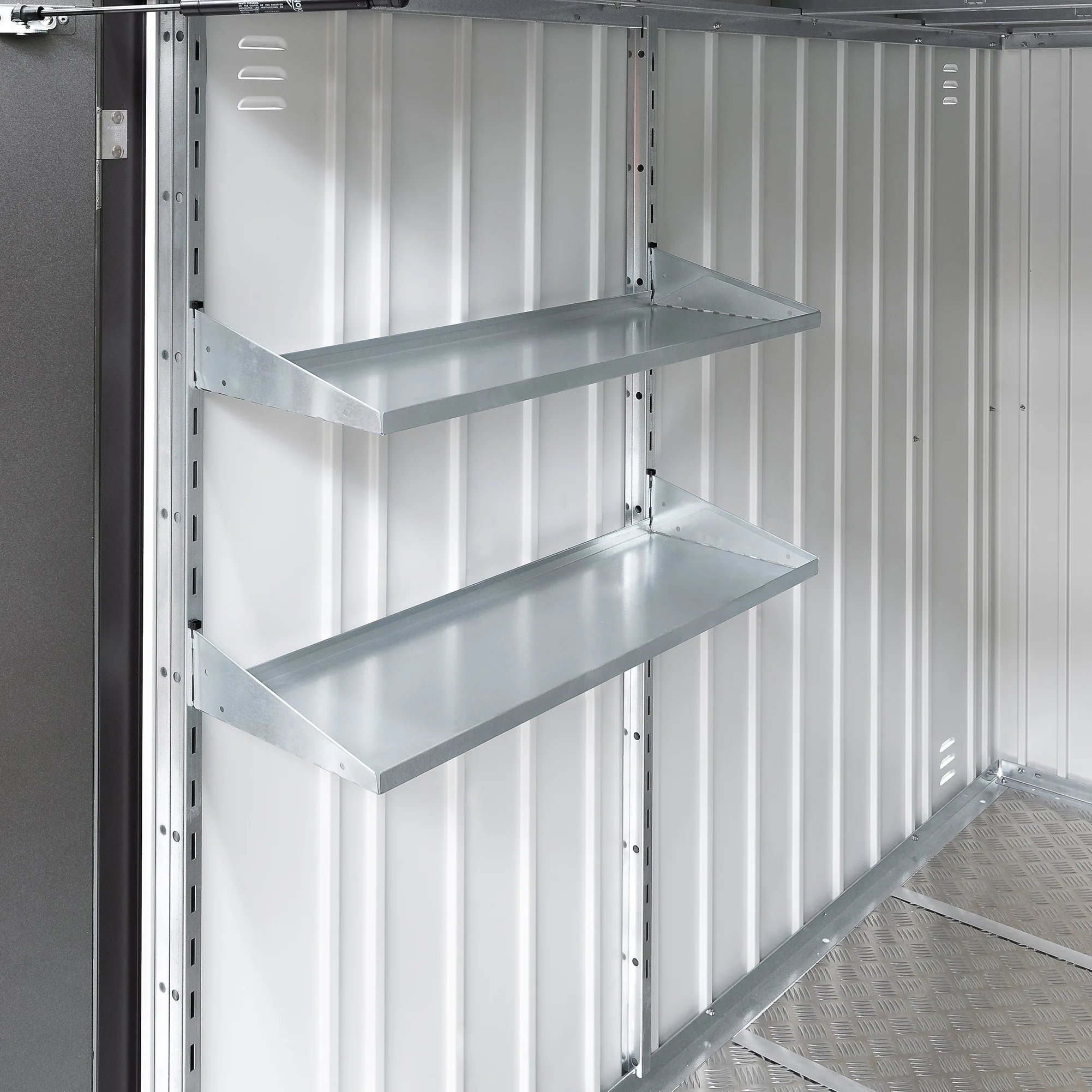 Hyllset Biohort MiniGarage L Stolpar och 2 hyllplan