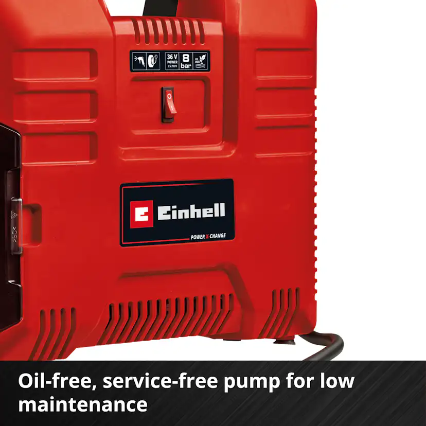 Portabel Kompressor Einhell TE-AC 36/8 Li OF Set-Solo Sladdlös utan Batteri