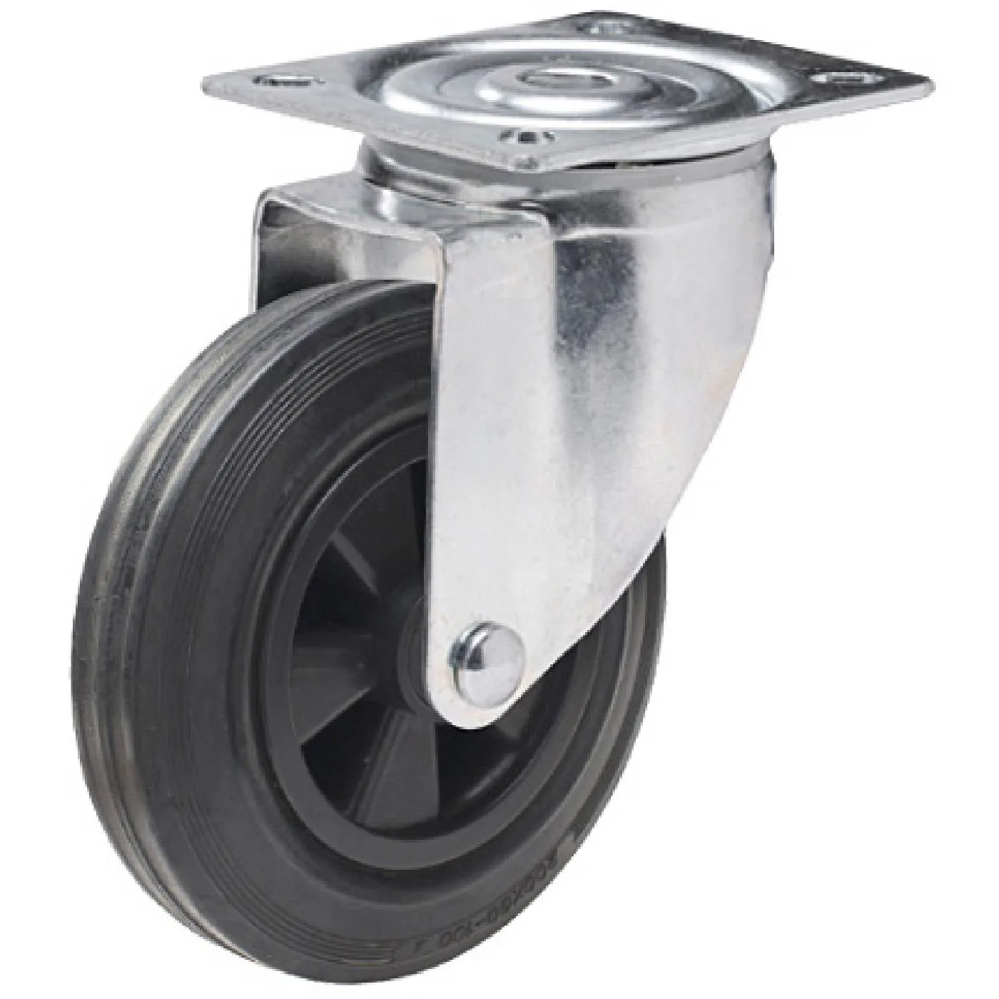 Containerhjul Millers Svart 125 mm