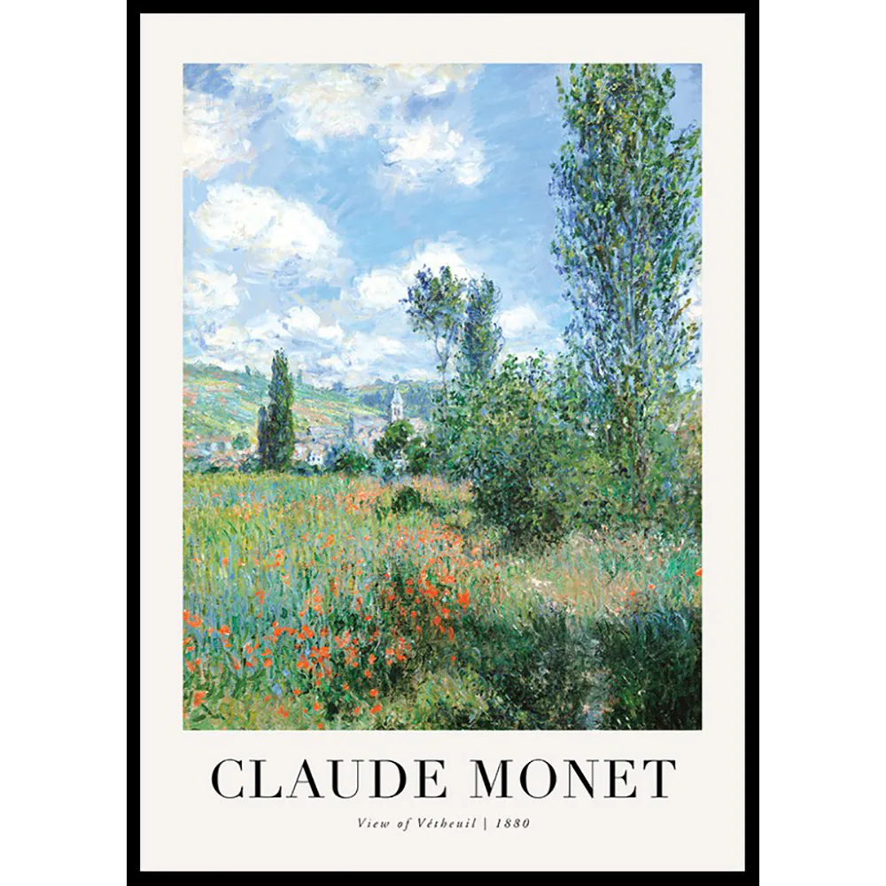 Poster Gallerix View Of Vetheuil 1880 By Claude Monet
