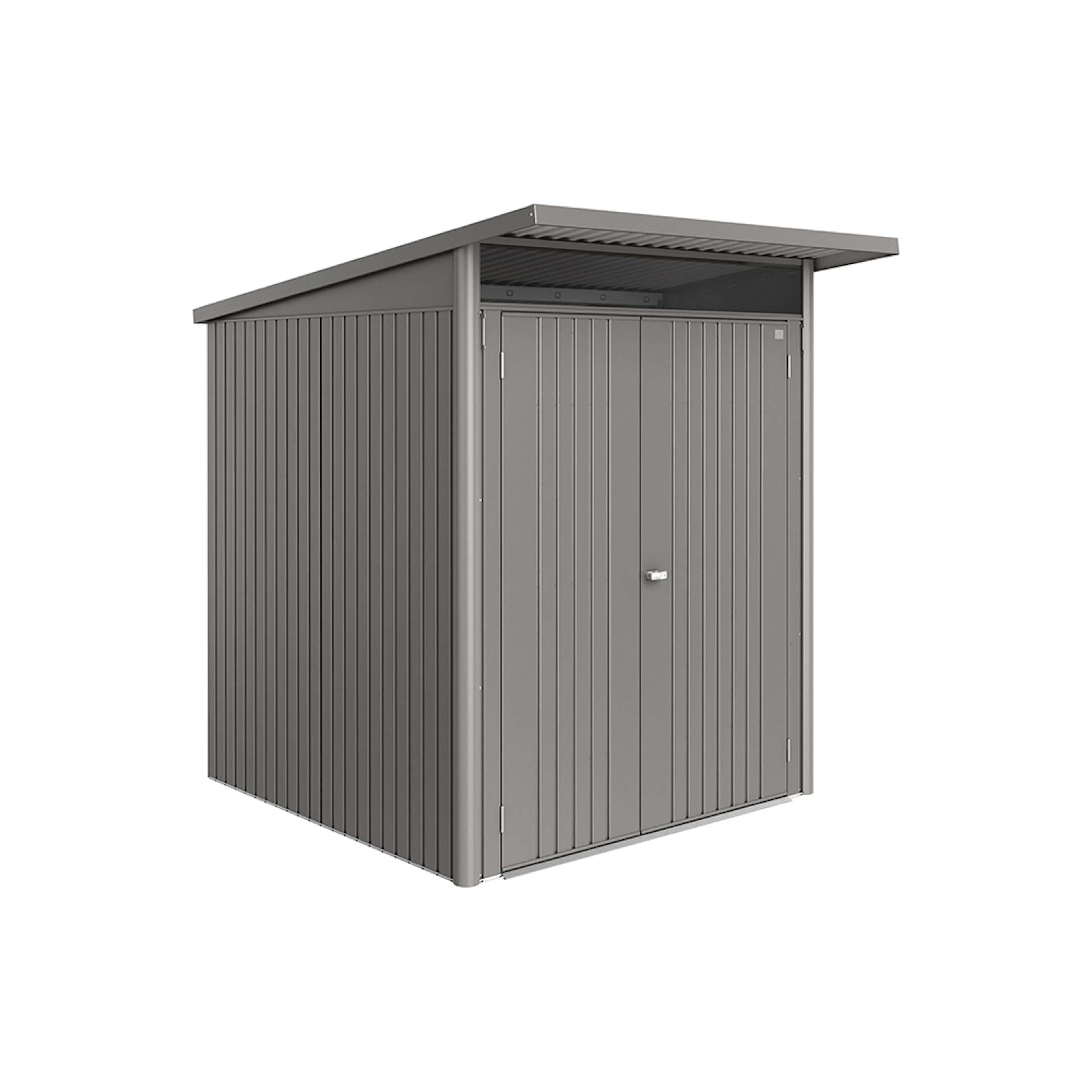 Redskapsbod Biohort Avantgarde Eco A1 Metallic Kvartsgrå Dubbeldörr