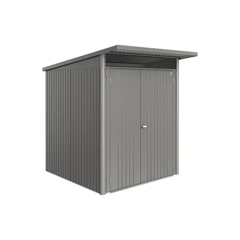 Redskapsbod Biohort Avantgarde Eco A1 Metallic Kvartsgrå Dubbeldörr
