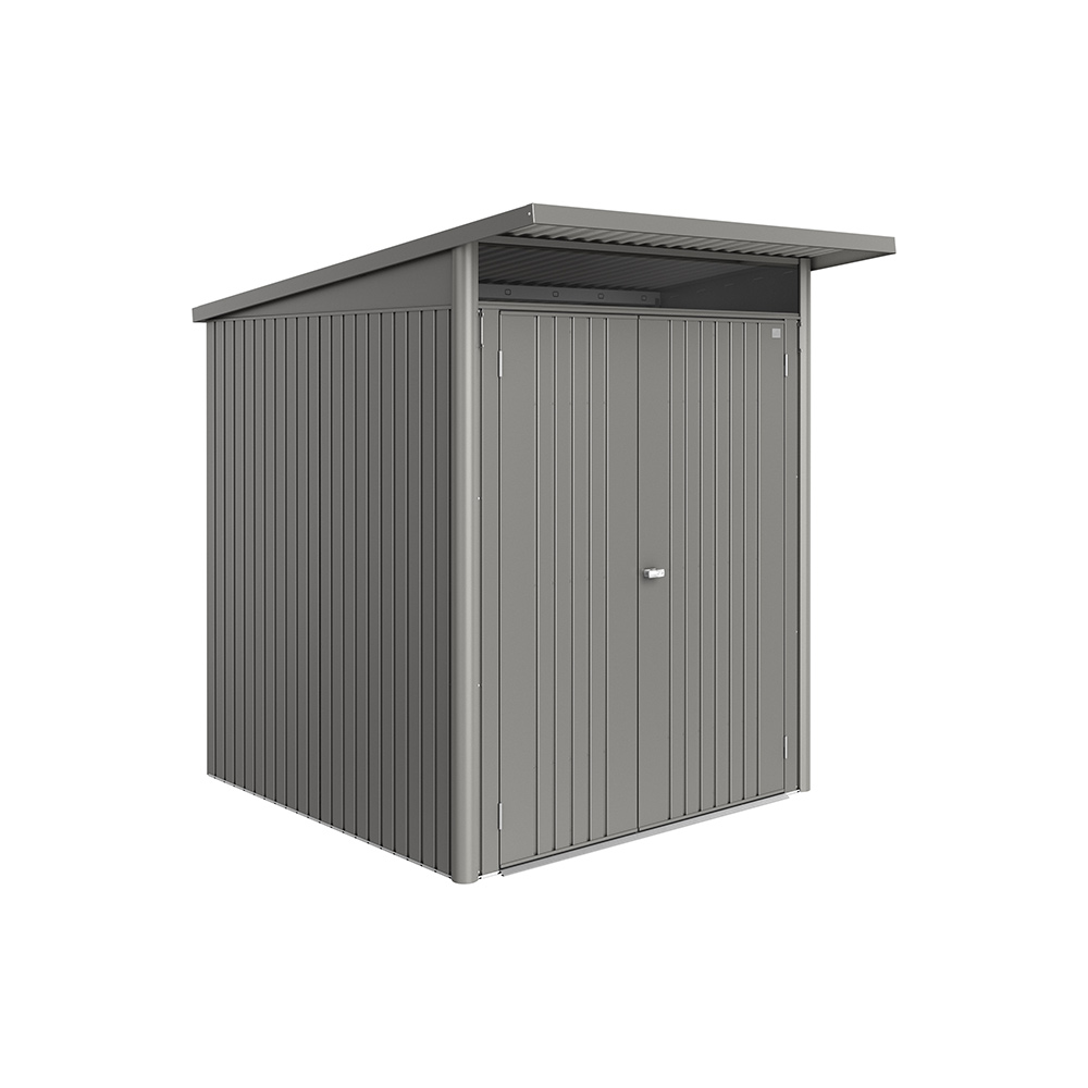 Redskapsbod Biohort Avantgarde Eco A1 Metallic Kvartsgrå Dubbeldörr
