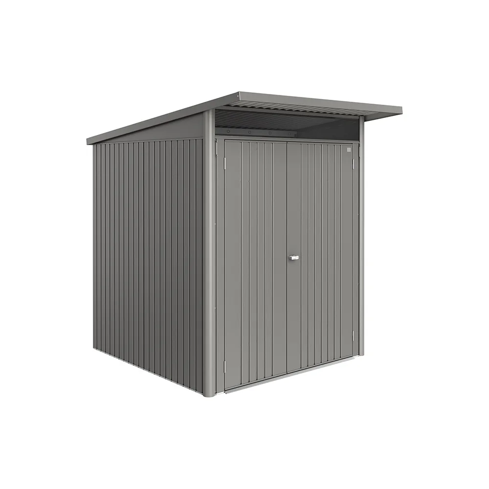 Redskapsbod Biohort Avantgarde Eco A1 Metallic Kvartsgrå Dubbeldörr