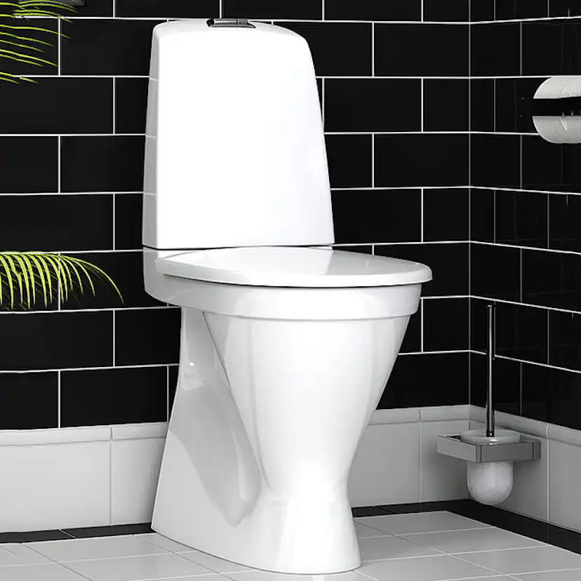 Toalettstol Gustavsberg Nautic 1546 Hygienic Flush Hög Modell