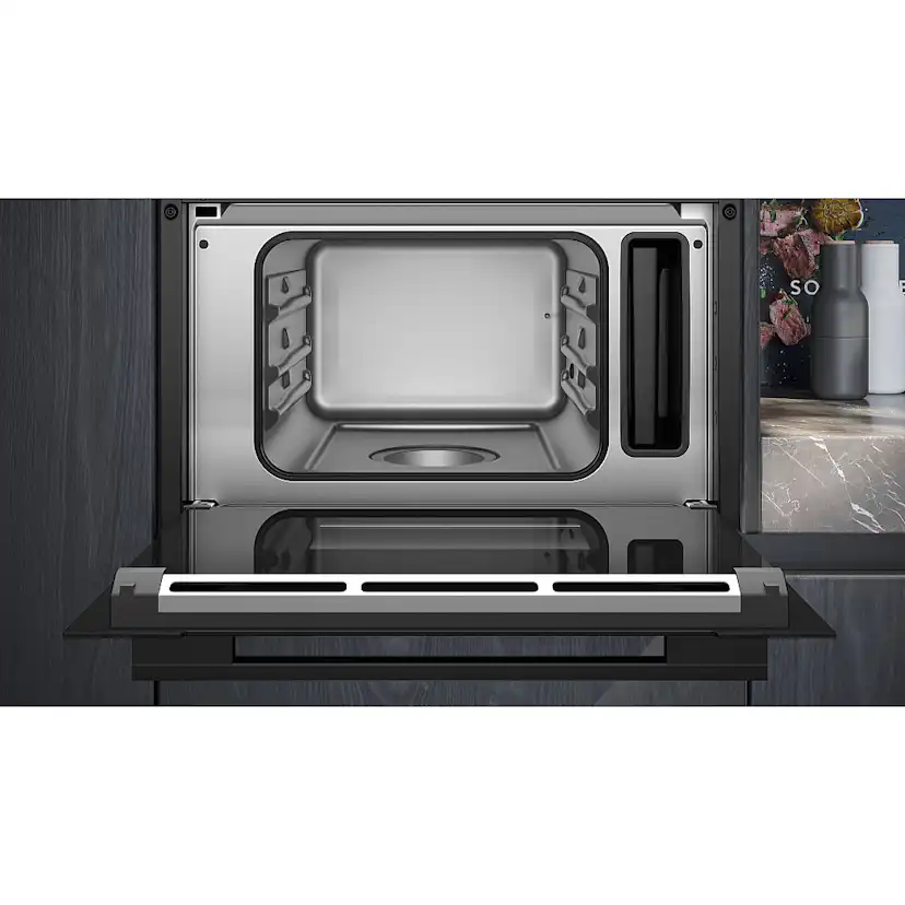 Ugn och Mikro Siemens iQ700 HB776G3B2S + CD714GXB1 Med WIFI och Ångfunktion Svart