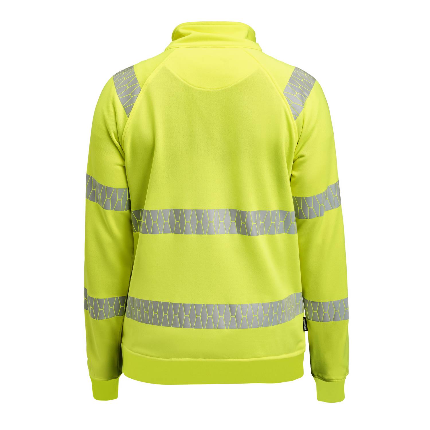 Sweatshirt Jobman Hel-Zip Varsel HV Gul