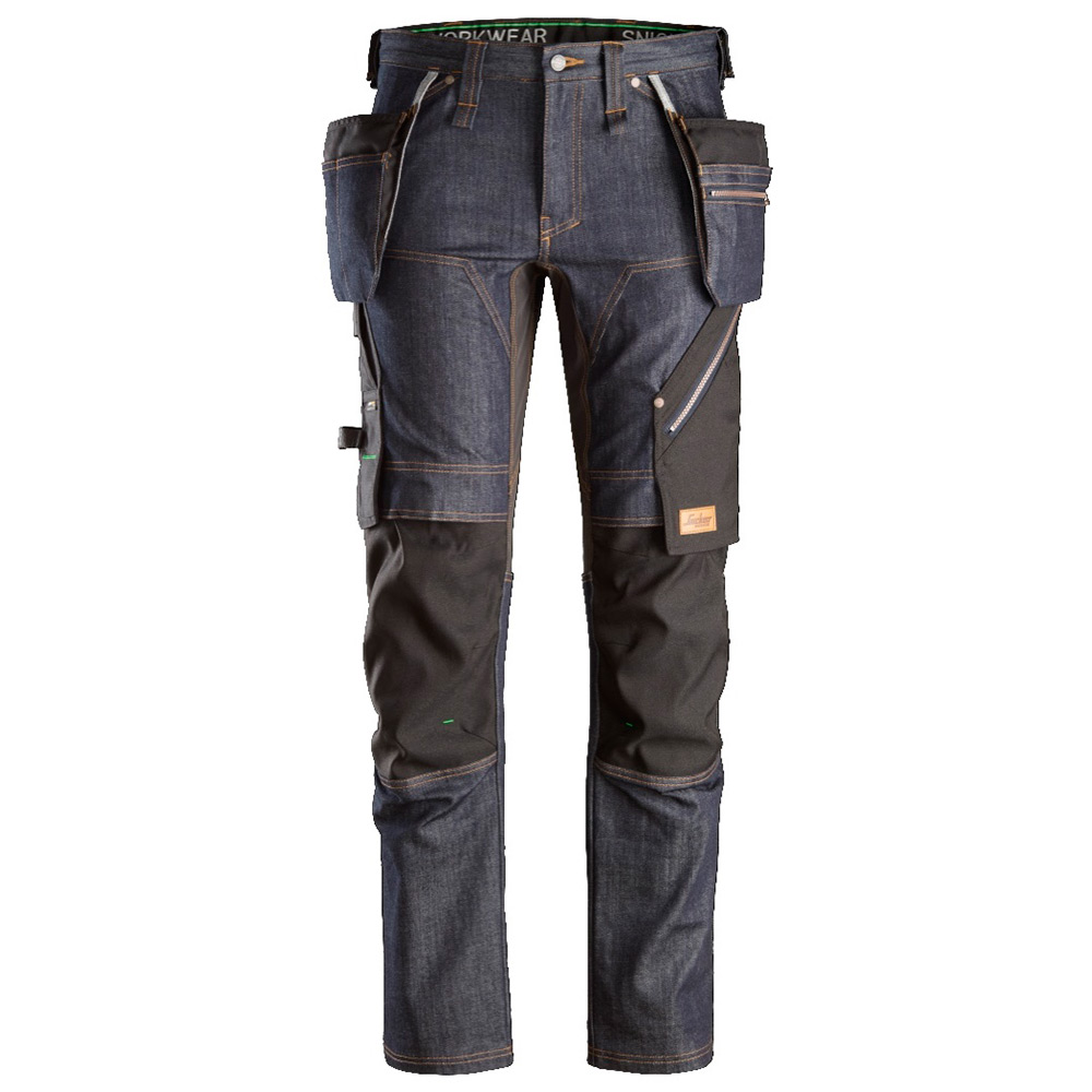 Arbestbyxa Snickers Workwear Denim + HF FW