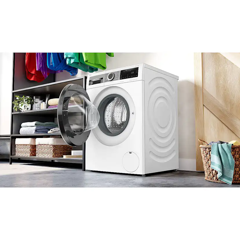 Tvättmaskin och Torktumlare Bosch WGG244FTSN + WQG245DBSN Serie 6 Vit