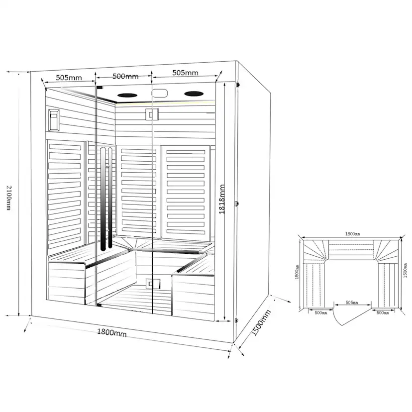 Infraröd Bastu Metalcraft Karimäki