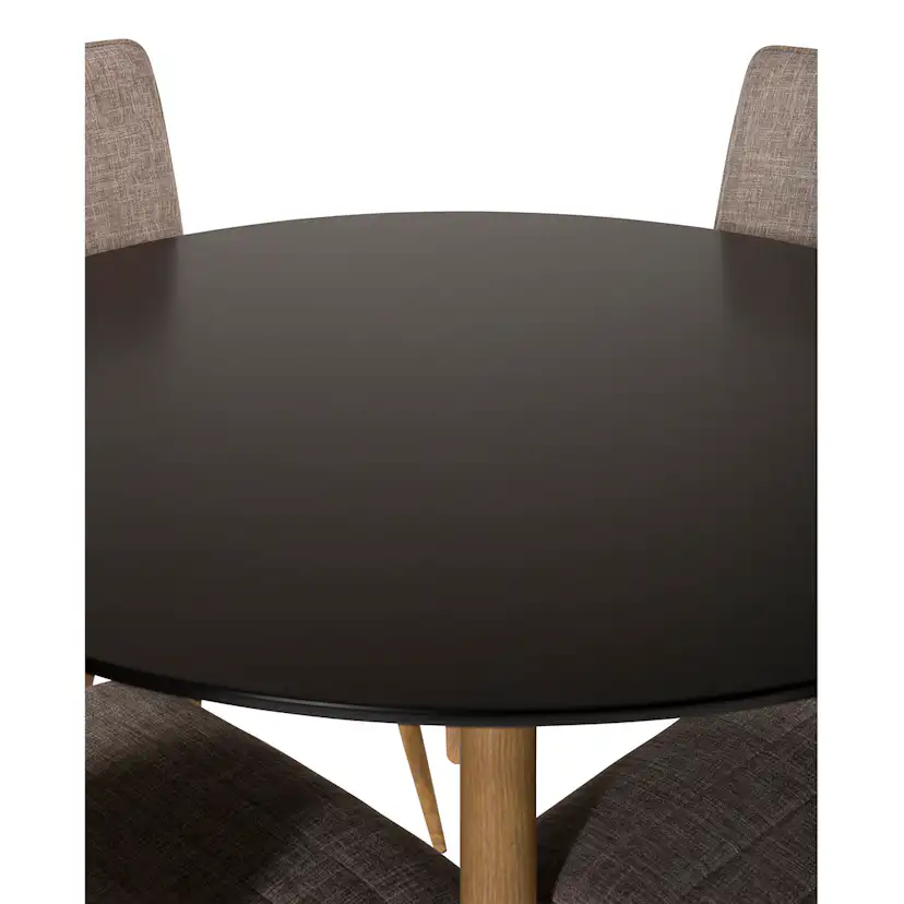 Matgrupp Venture Home Plaza Ø100 cm med 4st Windu Matstolar