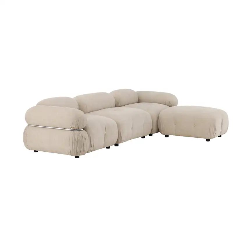 3-sitssoffa Venture Home Mika 4 st Moduler Beige Divan