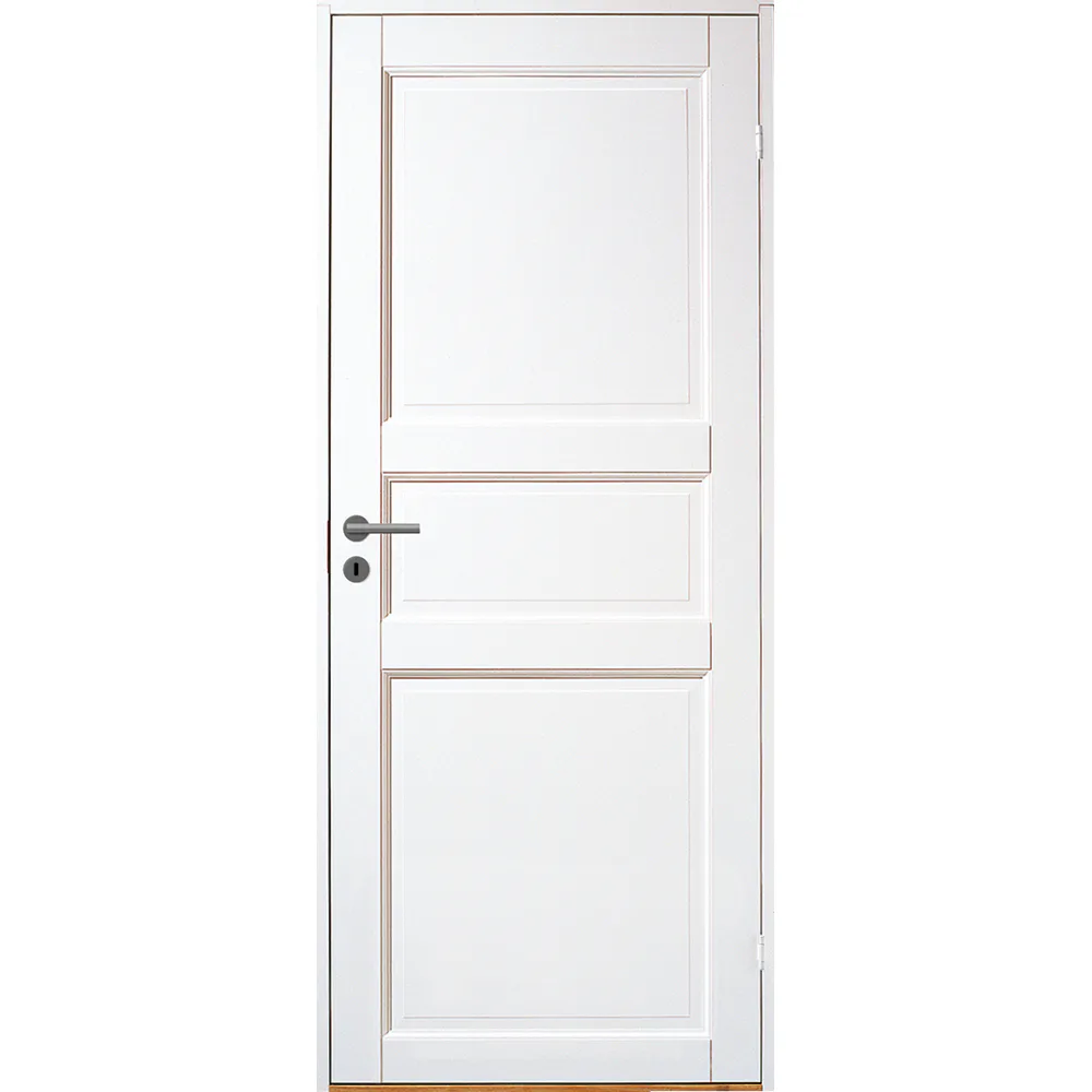 Innerdörr Massiv 3 Vit B:90 cm H:200 cm Bredd 90 cm, Höjd 200 cm