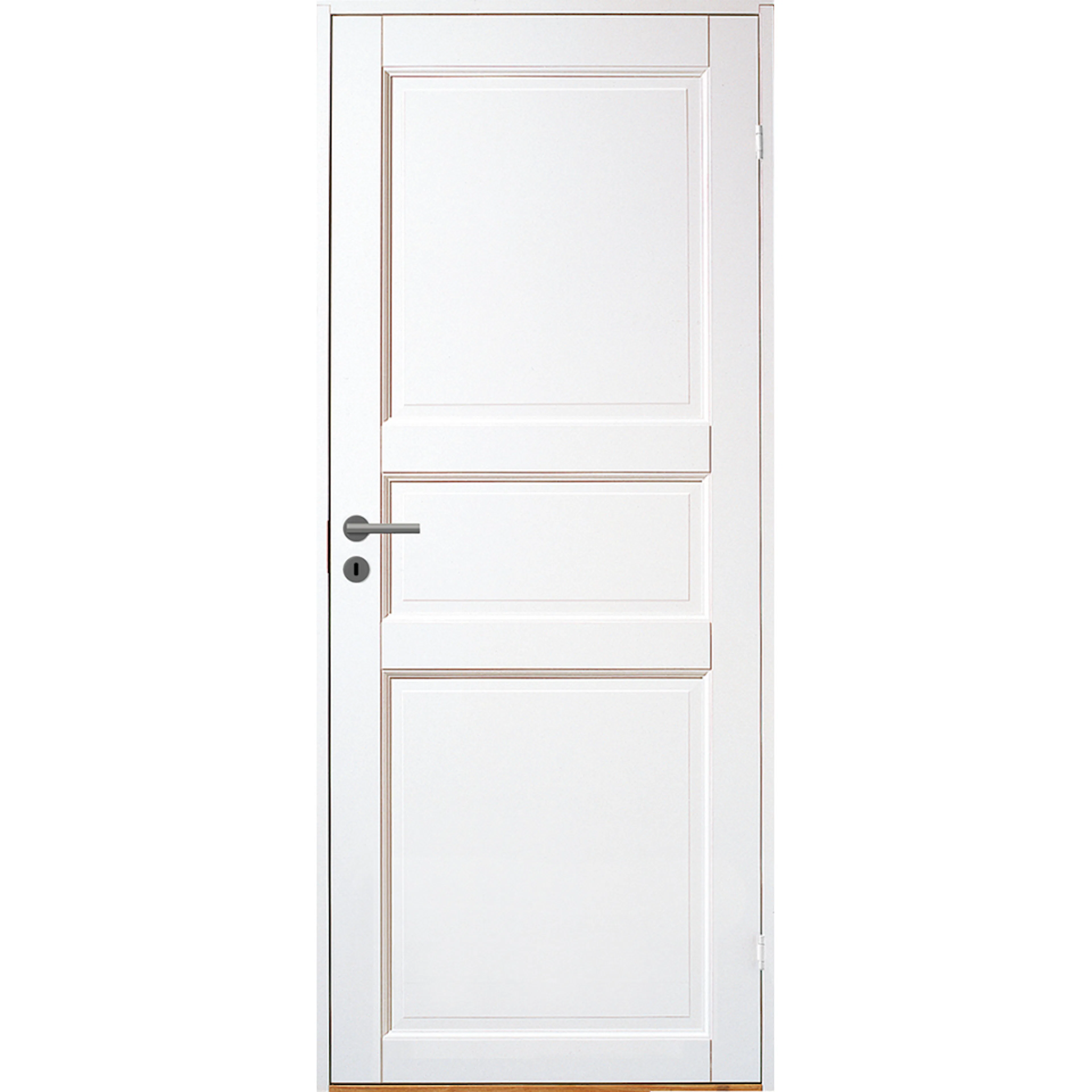 Innerdörr Massiv 3 Vit B:90 cm H:200 cm Bredd 90 cm,  Höjd 200 cm