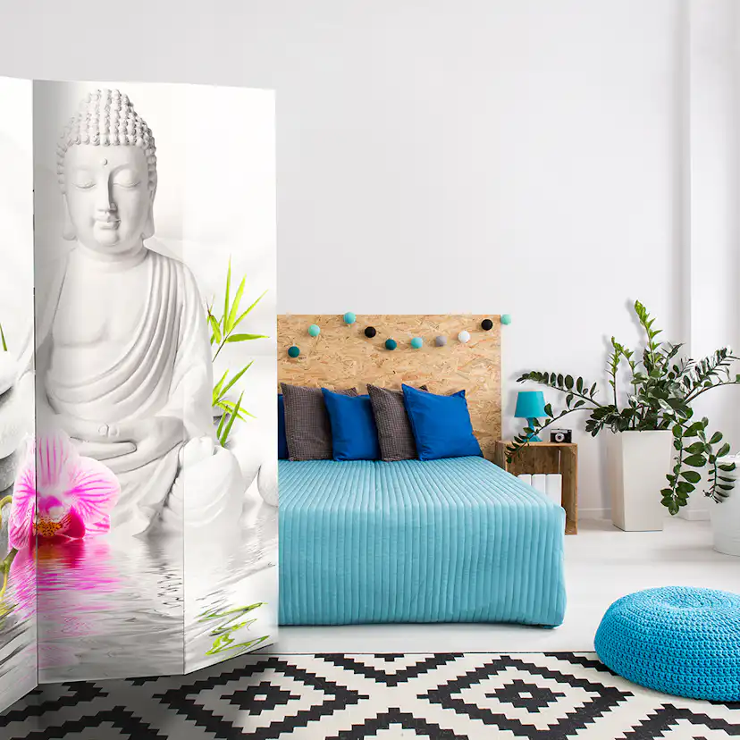 Rumsavdelare Arkiio Buddha And Orchids 135x172 cm
