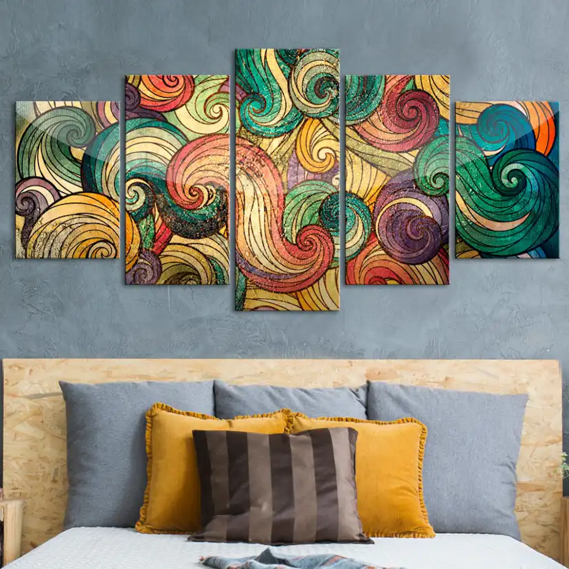 Tavla Arkiio Colourful Waves