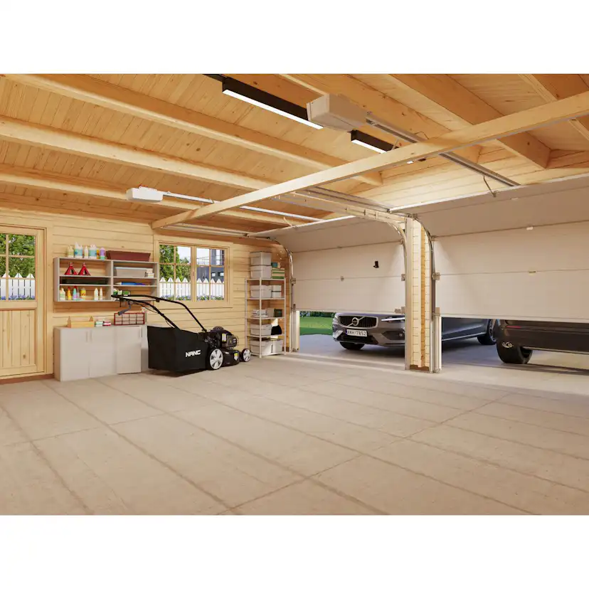 Roger 28,4 m2 with sectional door Grå dippad